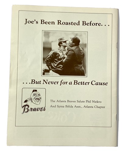 1983 Atlanta Braves Phil Niekro Celebrity Roast Honoring Joe Torre Program GA - Picture 6 of 9