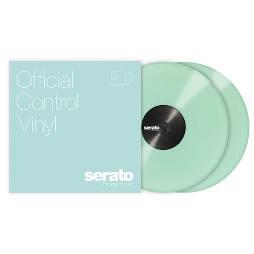Serato SCV-PS-GID-OV 12" Glow in the Dark Control Vinyl pressing Serato DJ -Pair - Picture 2 of 2