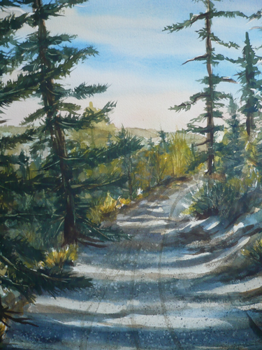 PAUL ROBERTS, ACUARELA VINTAGE CALIFORNIA ESCENA NATURAL ÁRBOL PAISAJE FIRMADO - Imagen 5 de 12
