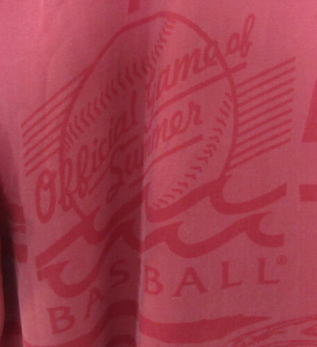 Camicia SS nuova con etichette Tommy Bahama Cincinnati Reds Baseball Media Uomo Seta In perfette condizioni - Foto 4 di 6