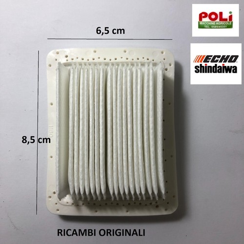 SHINDAIWA ECHO FILTRO ARIA IN CARTA PER DECESPUGLIATORE ORIGINALE 8,5 x 6,5 CM - Foto 3 di 4
