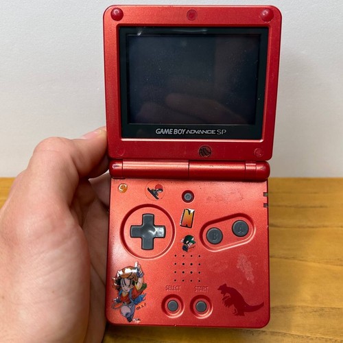Console Nintendo Game Boy Advance Sp 001 Pokemon Rubino Omega Caricatore BUONO - Foto 9 di 13