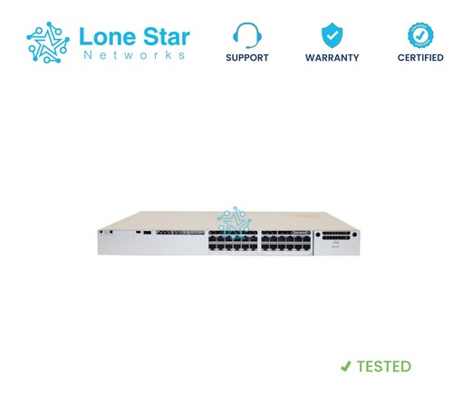 Cisco WS C9300-24T-E 24 Port Catalyst 9300 Network Essentials-Lifetime Warranty - Picture 1 of 1
