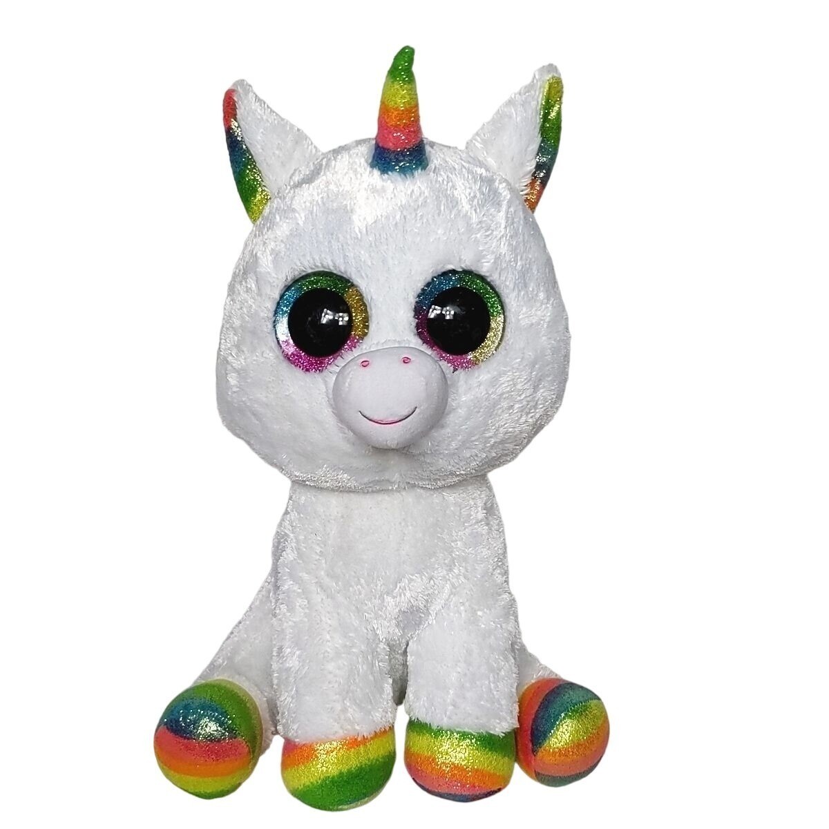 Ty Beanie Boos Pixy Large Unicorn Plush Rainbow Mane Stuffed Ty Beanie Boos Pixy Large Unicorn Plush Rainbow Mane Stuffed