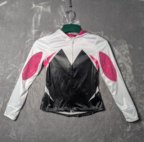 Disney Store Ghost-Spider Costume Zip Hoodie Kids Jacket Sz L 9/10 EUC - Picture 1 of 5