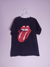 Rolling Stones Logo Black Short Sleeve Tshirt Youth Boys Size M