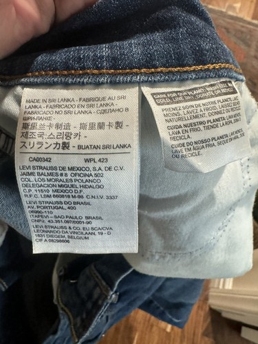 LEVIS BOYS JEANS BOYS JEANS DARK BLUE SIZE 30 505 STRAIGHT EEUC - Picture 4 of 5