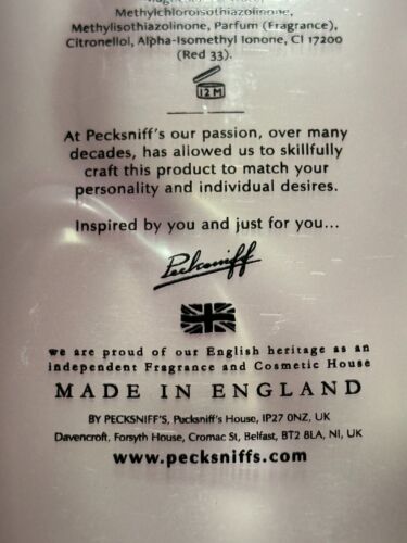 (2er Pack) PECKSNIFF'S ENGLAND ~ ROSE & PEONY Feuchtigkeitsspendendes DUSCHGEL 1000ml - Bild 3 von 3