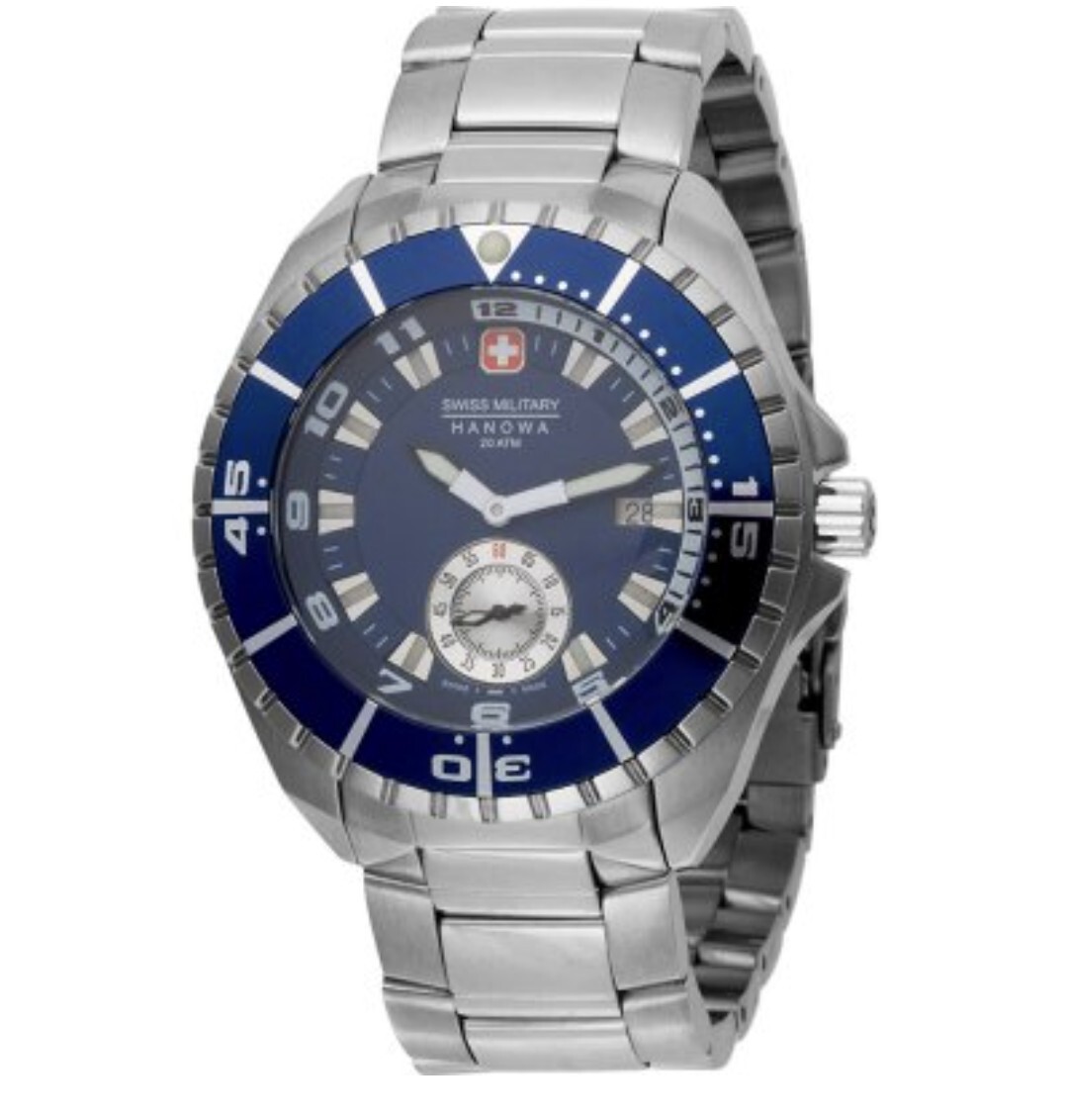 Swiss Military Hanowa Men s Sealander Blue Dial Divers Watch 6 595