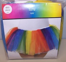 Rainbow Tutu Adult Size by Amscan Inc - Costume Style Tutu.