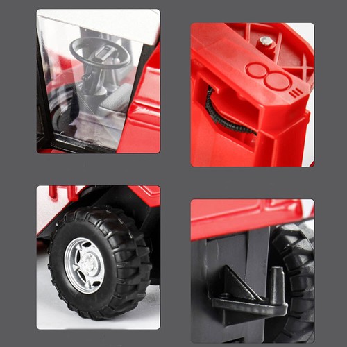 Farm Tractor Toy Front Harvester Diecast Farm Toys for Boys Gifts Kids Adult Red - Picture 14 of 14