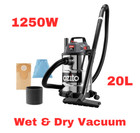 Ozito Vacuum Wet And Dry 20L Cleaner Corded Floor Carpet Car Portable Vac 1250W