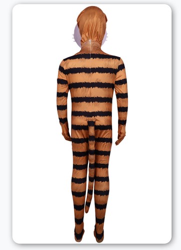 Kids Dog Man Cosplay Costume Petey the Cat Jumpsuit Mask Fancy Dress Book Week - Picture 19 of 23
