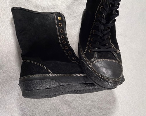 Geox scarpa uomo donna tg 41 42 nera pelle lacci alti foderati sneaker - Foto 10 di 11