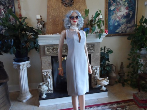 Gucci Taupe Silk Blend Twill Sheath Dress Size IT 38 US 2 - Picture 5 of 24