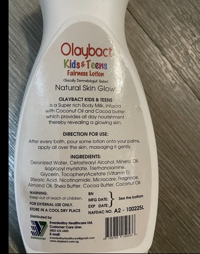 Olaybact Kids And Teens Fairness Lotion. Natural Skin Glow!! Super Parents’ ❤️ - Bild 4 von 4