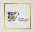 Cath Kidston Painted Bluebell 'Mum' Boxed Mug & Coaster