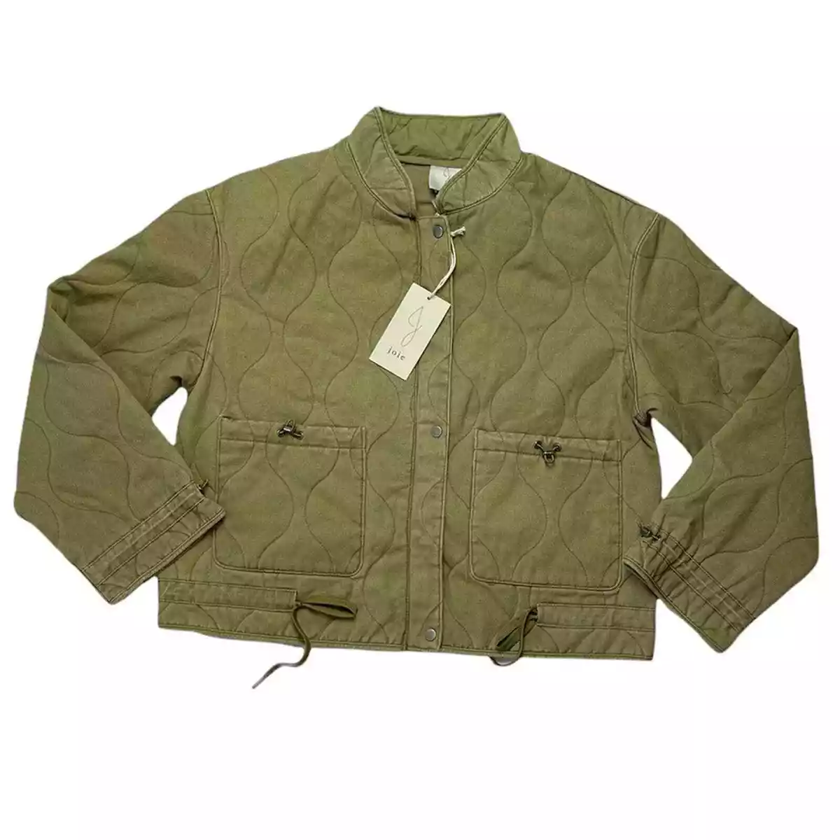 Joie | Green Quilted Bomber Jacket NWT | eBay