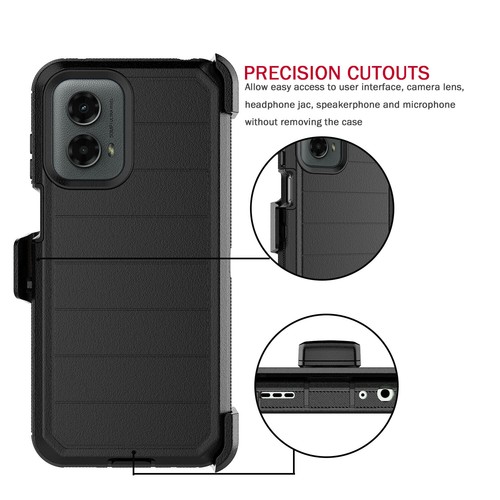 Funda con clip para cinturón + Funda protectora de pantalla para Moto G 5G / G Power 5G 2025 - Imagen 9 de 35