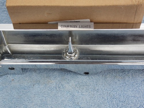 1961 Buick LeSabre courtesy light switch dash trim - Picture 3 of 12