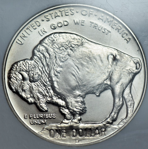 USA, UNITED STATES, SILVER BUFFALO DOLLAR $1, 2001 D, NGC MS 69, DENVER MINT - Picture 2 of 4