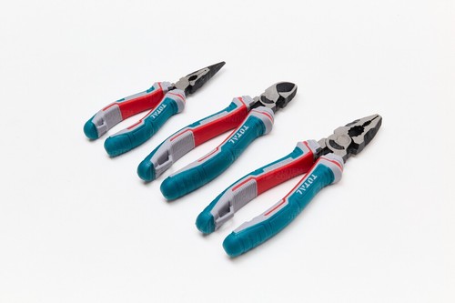 Total Tools 3 Piece High Leverage Pliers - Combination, Wire Cutter & Long Nose - Picture 11 of 12