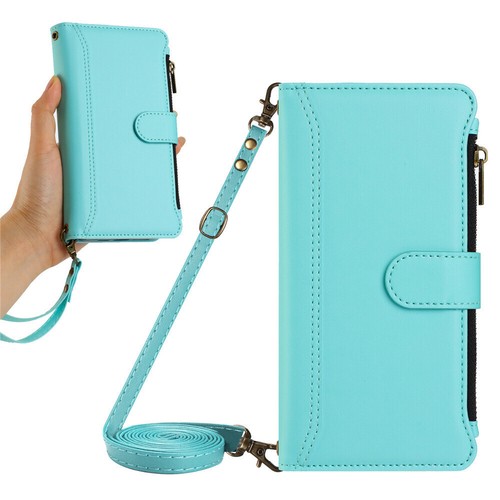 Zipper Leather Wallet Phone Case For Google Pixel 10 9 Pro XL 9A 8A 6A 4A 5A 7A - Picture 44 of 97