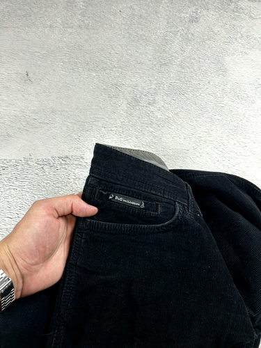Vintage Dolce & Gabbana Corduroy Pants Oldmoney Velvet Low Rise Men's 32 Size - Picture 5 of 11