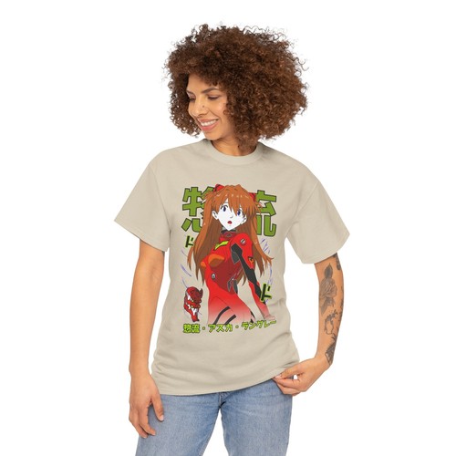 Asuka Langley T-Shirt Neon Genesis Evangelion Shirt Japanese Anime Soft Tee EVA - Picture 22 of 53