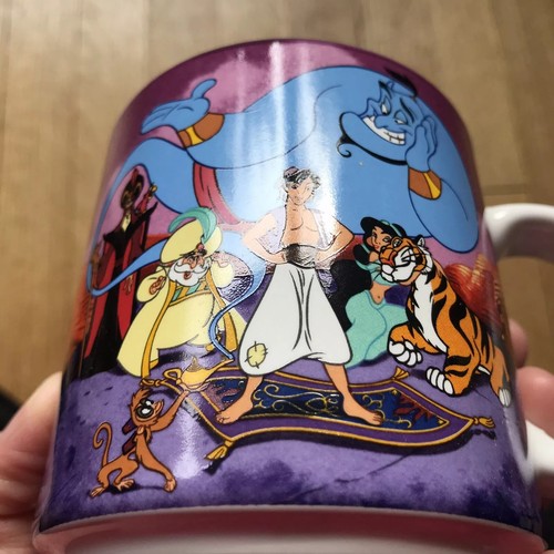 Vintage NEU IM KARTON Mint Walt Disney ALADDIN 1996 Keramiktasse Tasse 12 Unzen Sammlerstück - Bild 5 von 12