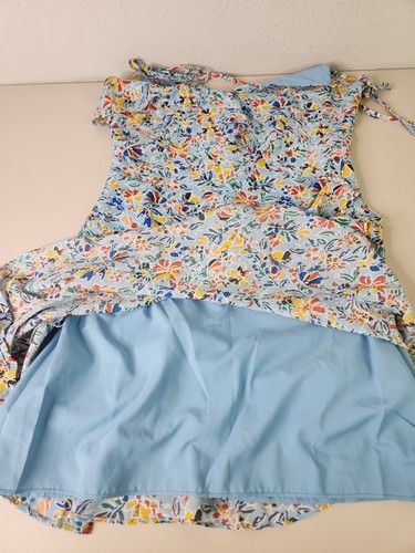 Vestido para mujer BCBGeneration floral azul con volantes fluido verano/primavera mediano - Imagen 9 de 12
