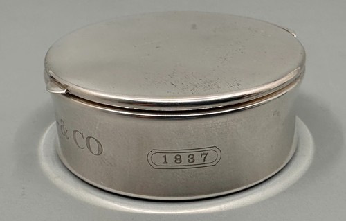 Bussola tascabile vintage Tiffany & Co. 1837 argento sterling pochette originale, Spagna - Foto 4 di 9