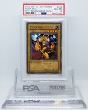 YUGIOH TOURNAMENT PACK 1 TP1-012 TIGER AXE RARE CARD PSA 10 GEM MINT #28620357
