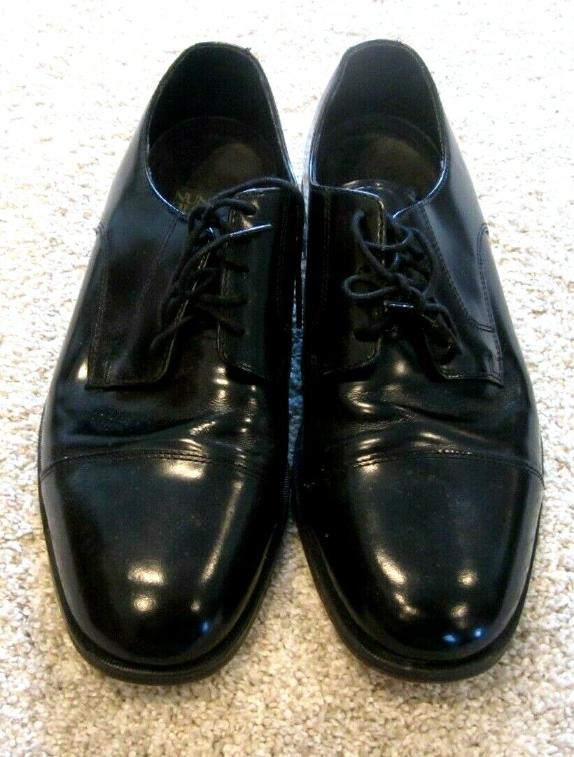 NUNN BUSH Dress Flex Black Leather Cap Toe Oxford 83522 Mens  display picture 3
