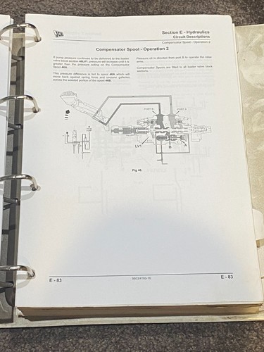 JCB 426,427,435,436,437,446 Wheeled Loader Service Manual 9803/4160 (Two Books) - Picture 9 of 10