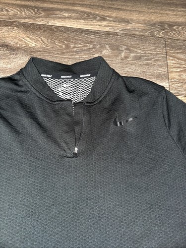 Nike Dri Fit Golf Damen Polo XL schwarz #JJ - Bild 2 von 4