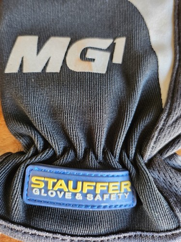 Stauffer MG1 Mechanikerhandschuh mit Netzrücken und reflektierendem Aufnäher schwarze Handschuhe - Bild 4 von 6