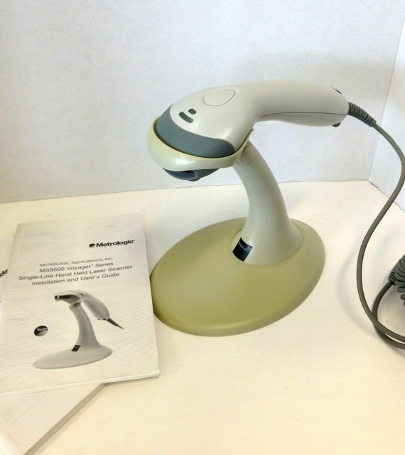 Metrologic MS9520 White Laser Barcode Scanner – USB Cable Included, 6-Month Warranty (Used) 3 thumbnail image