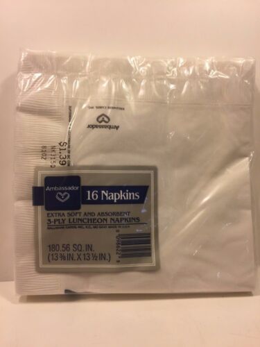 Vintage Ambassador SUPERMAN Luncheon Napkins 1986 Sealed Package of 16 - Picture 3 of 8