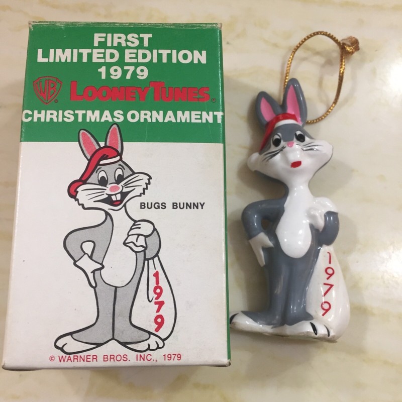 Bugs Bunny Ornament 1979 Warner Bros Looney Tunes First Limited Edition with box