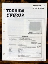 Toshiba CF1923A TV Service Manual Original 