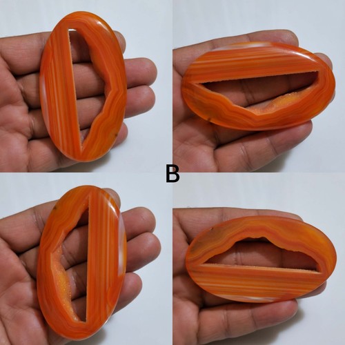 Wonderful Window Druzy Agate Cabochon Oval Shape Loose Gemstone Making Jewelry - Picture 3 of 13