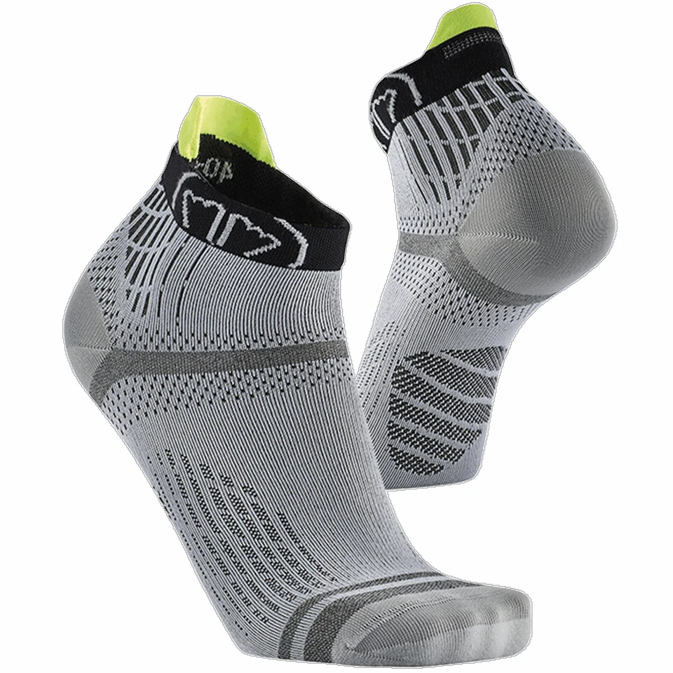 Sidas Run Feel Socks Laufsocken Sportsocken Straßenlauf-Socken Running Grau/Gelb
