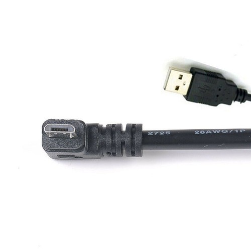 Micro USB High Speed Charging Right Angle 90 Degree Cable Fast Data Left Up Down - Picture 6 of 10