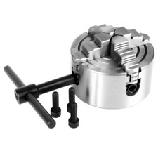 K72-80 4 Jaw Lathe Chuck 80mm Independent & Reversible Jaw Metal Lathe Chuck