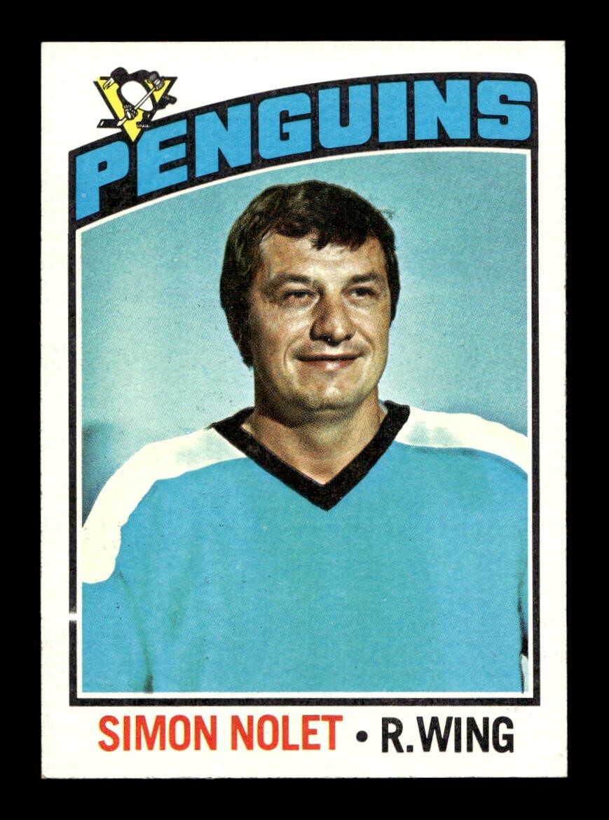 1976 77 Topps #64 Simon Nolet Penguins NEAR MINT *2p