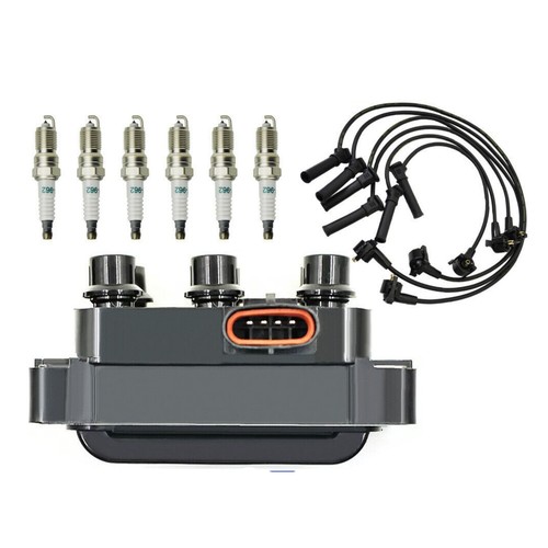 New Ignition Coil & 6pcs Spark plug & 6pcs Wire For Ford Mustang V6 2005-2010 - Picture 2 of 14