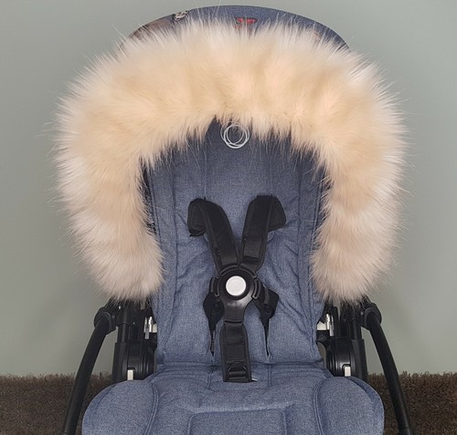 Luxus Kinderwagen Kapuze Fellverkleidung Kinderwagen Buggy KUNSTPELZE passt ALLE Modelle SCHNELL UK POST - Bild 266 von 293