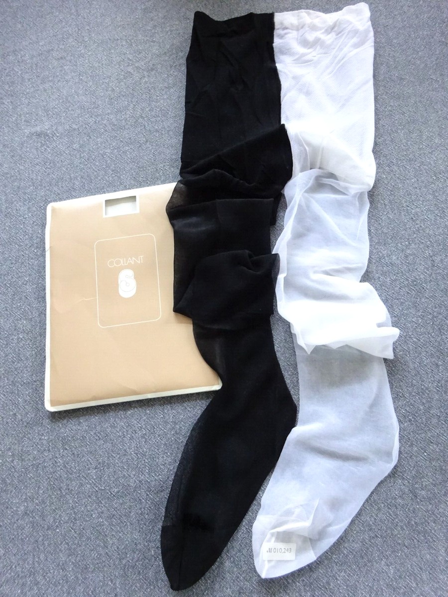 4 paires de Collants nylon mousse vintage Taille 2 FR40/42