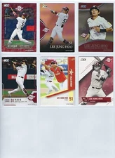 Jung-Hoo Lee San Francisco Giants RC SCC Korea KBO 6 Cards LOT base & insert